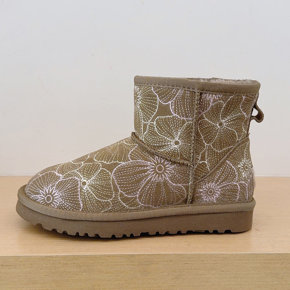 Women's new comfortable embroidered snow boots