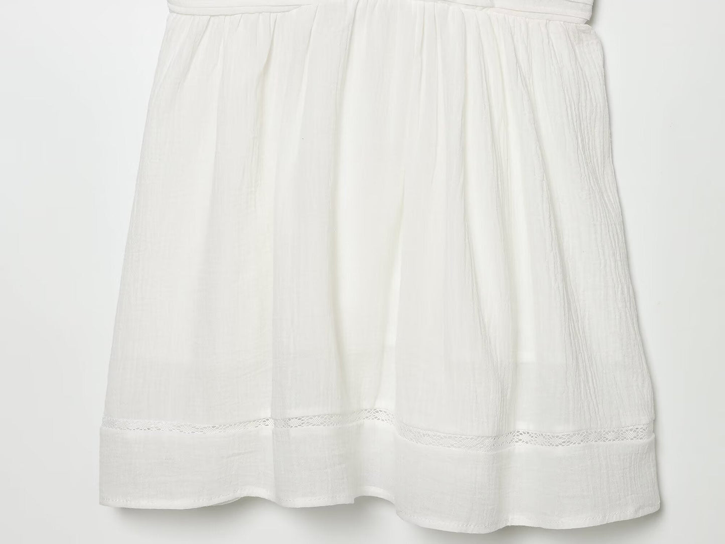 Women's embroidered suspender mini dress