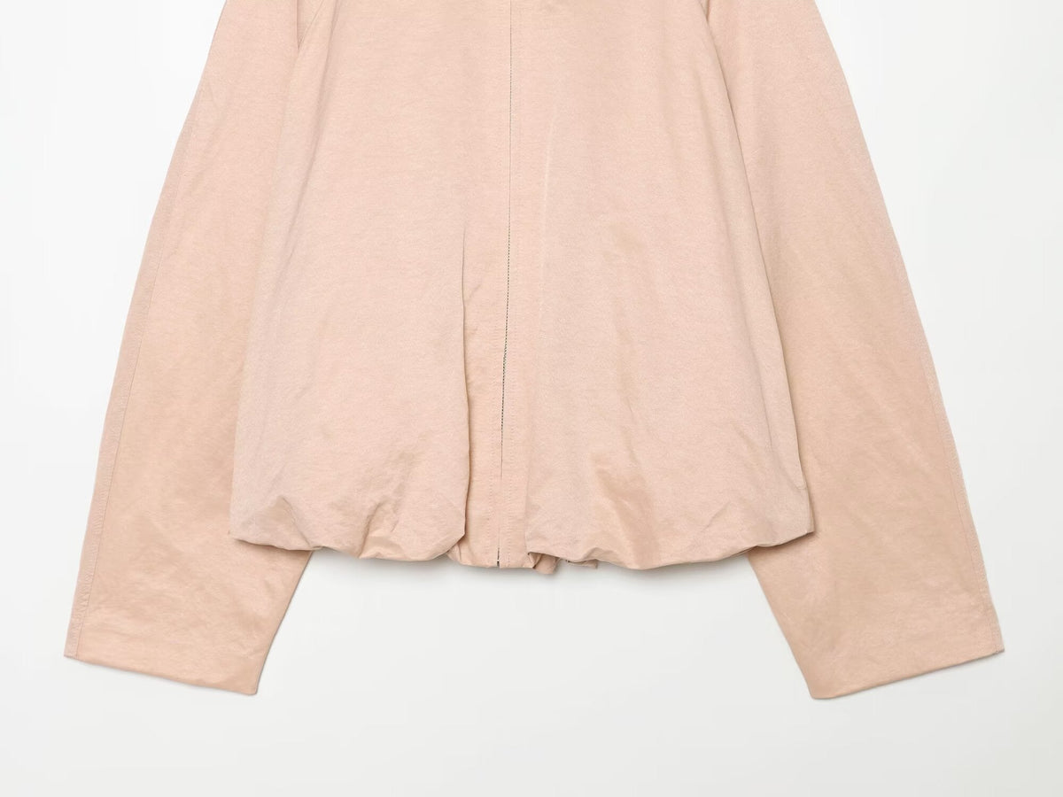 Women's casual pleated pilot jacket Coat