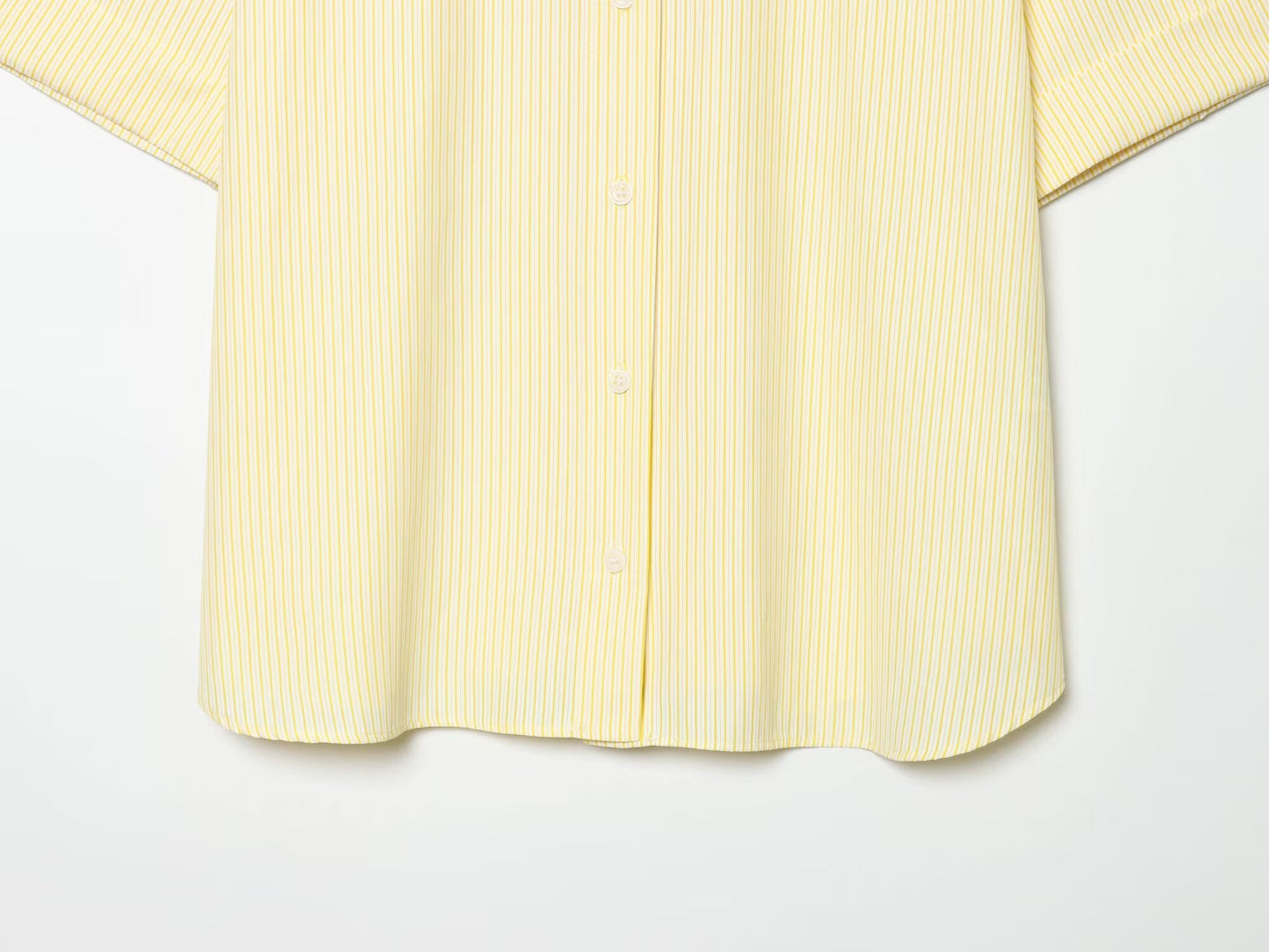 suit Women's 2 pieces loose striped poplin loose shirt+Shorts