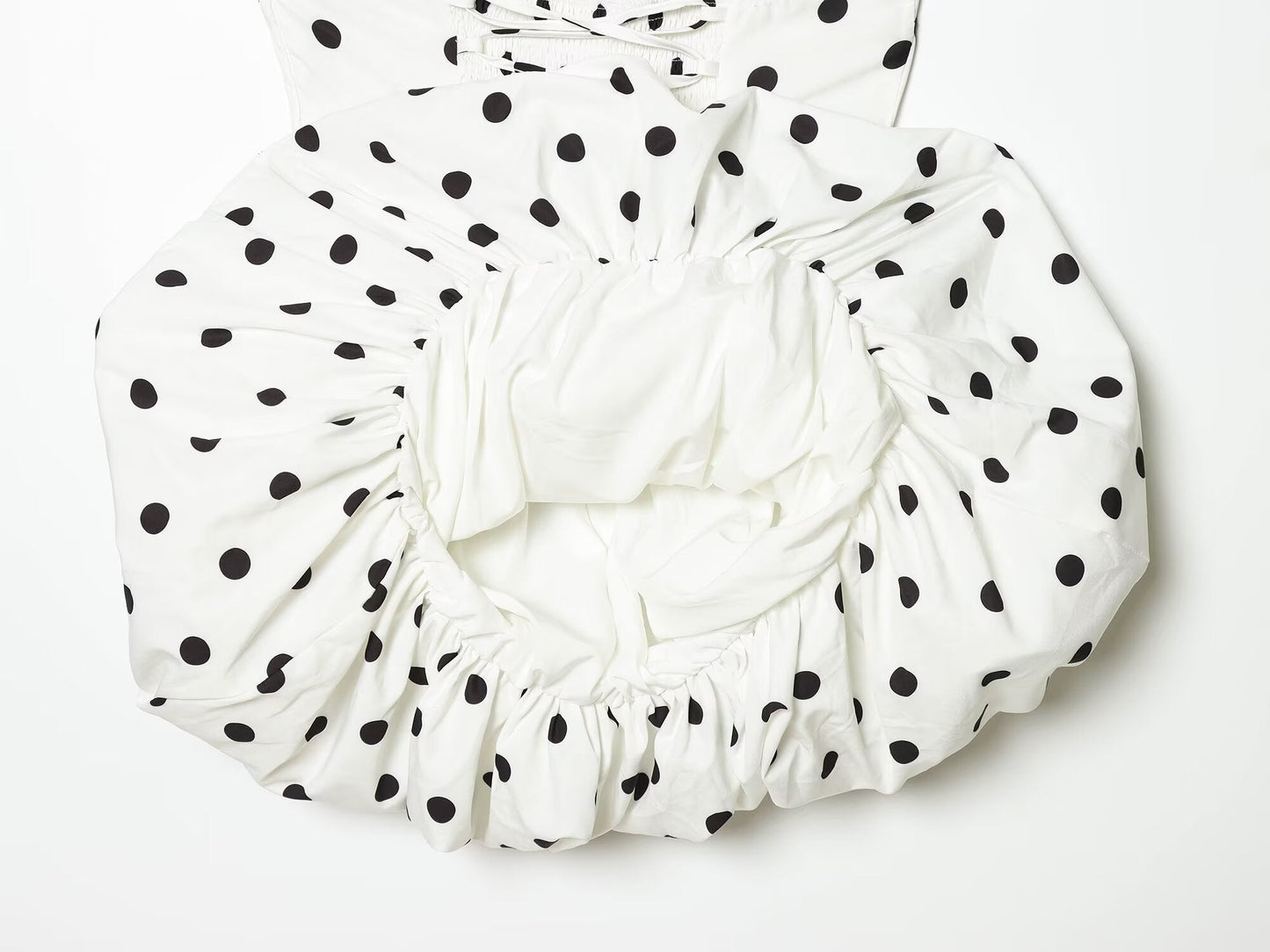 Women's polka dot halter neck mini dress