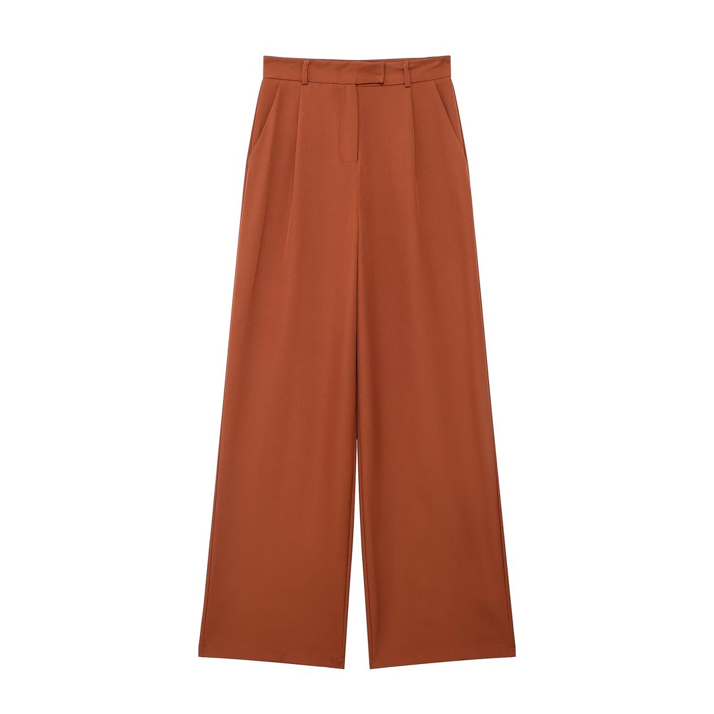 Women's pleated casual wide leg pants