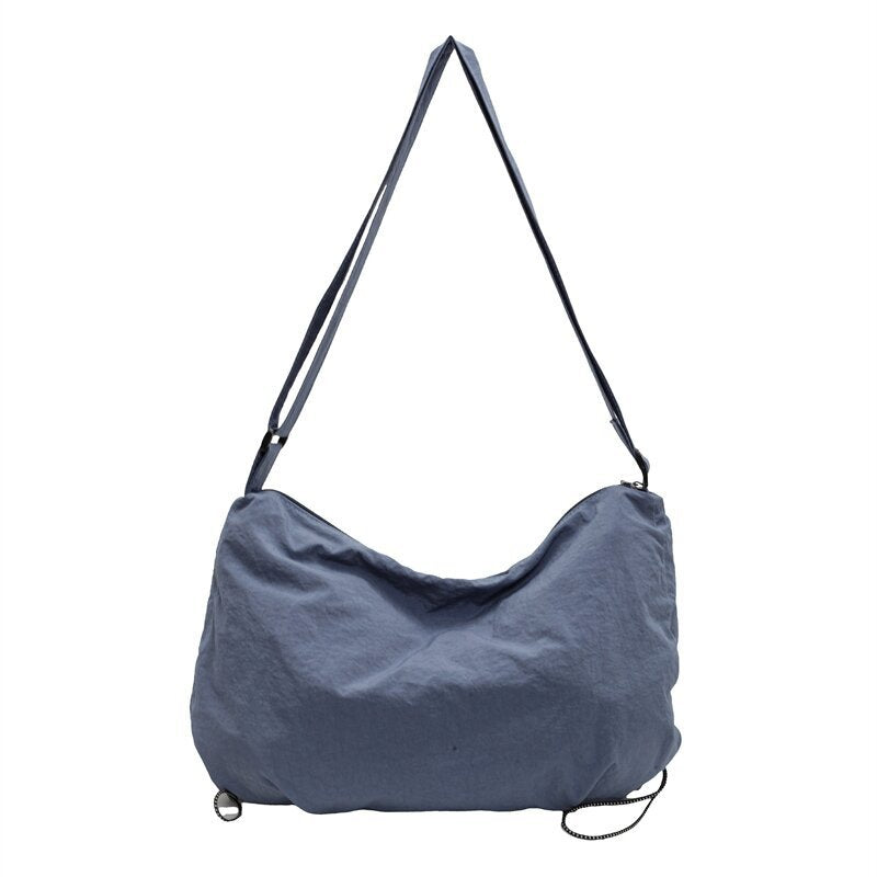 Women's New Joker Lightweight Messenger Bag Sports Fashion Canvas Bag Large Capacity Commuter Shoulder Bag
