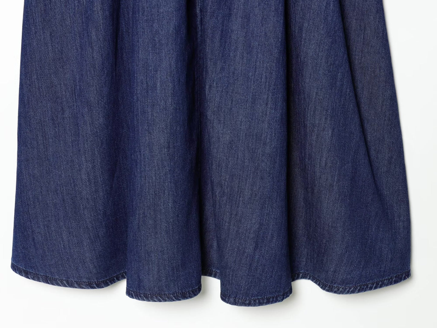 Women's sleeveless backless denim MIDI dress