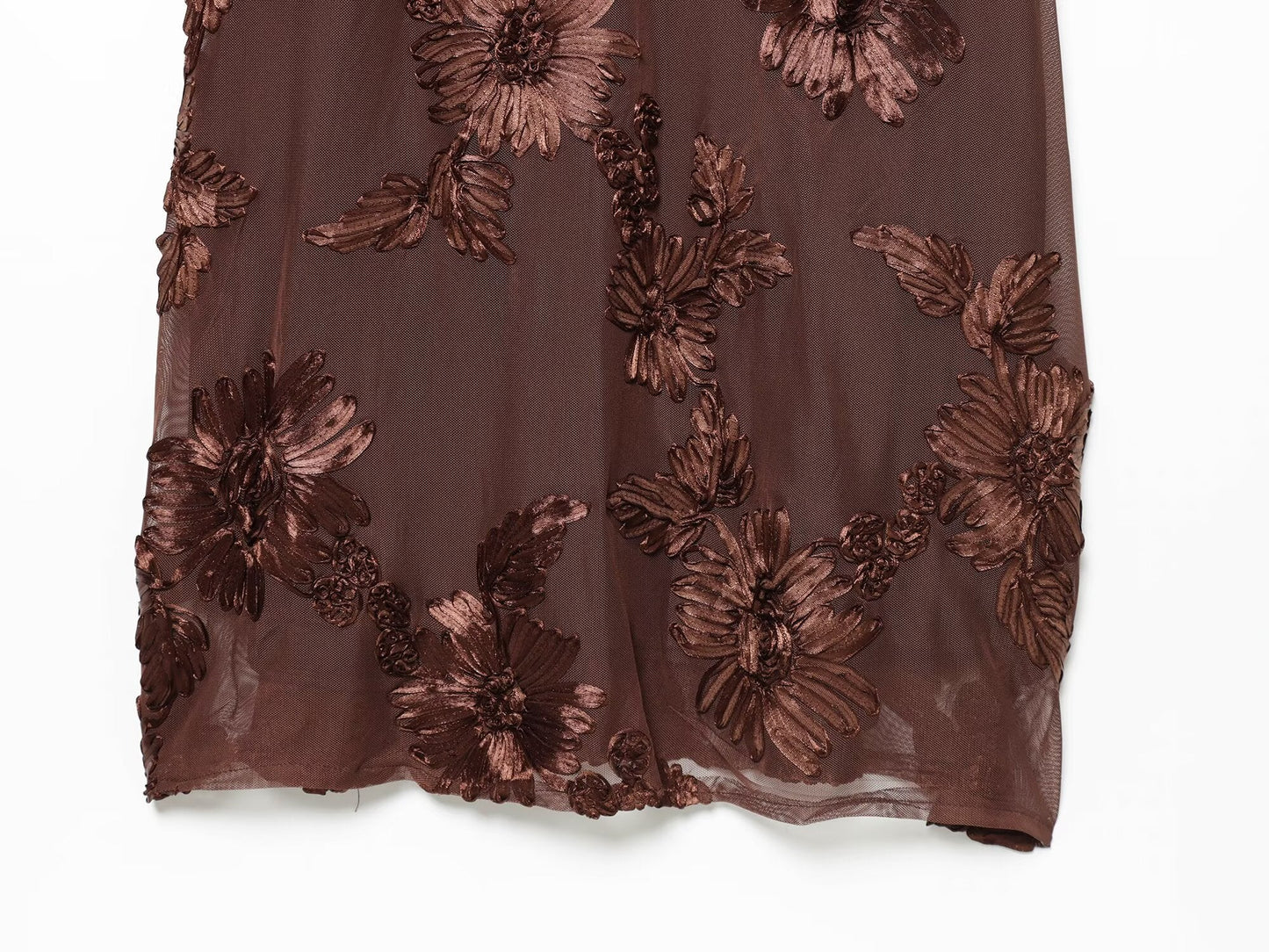 Women's embroidered floral backless MIDI dress