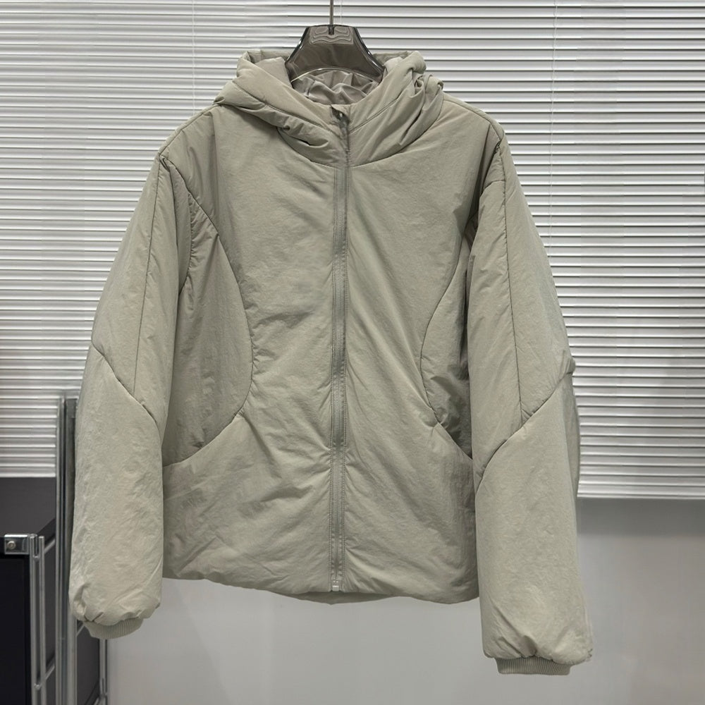 LU Women's new hooded loose casual cotton-padded jacket coat