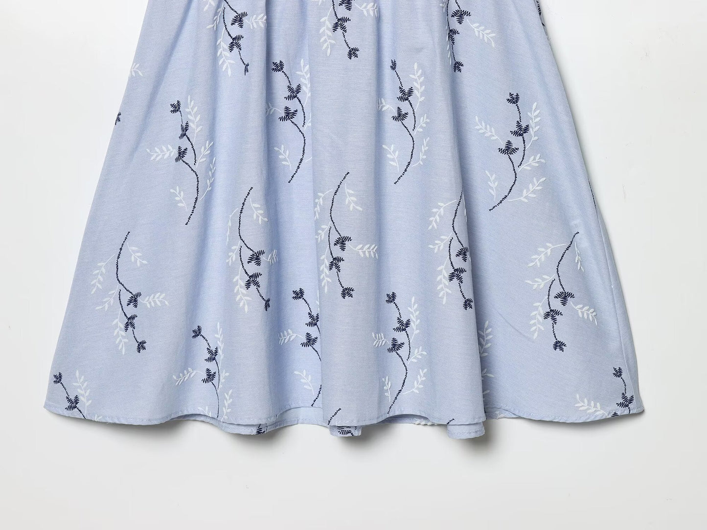 Women's pressed glue embroidered printed dress