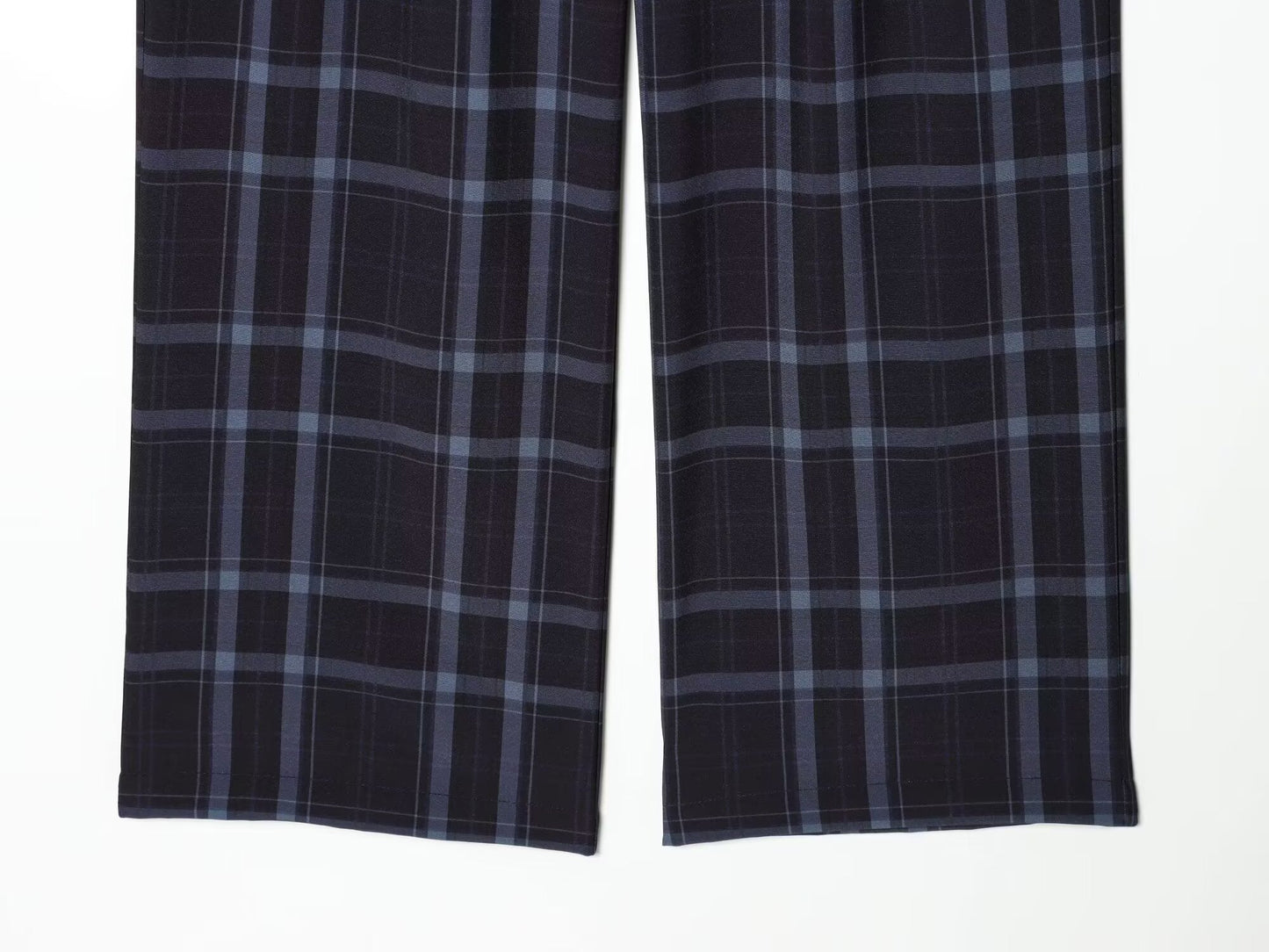 Women's loose checkered casual pants