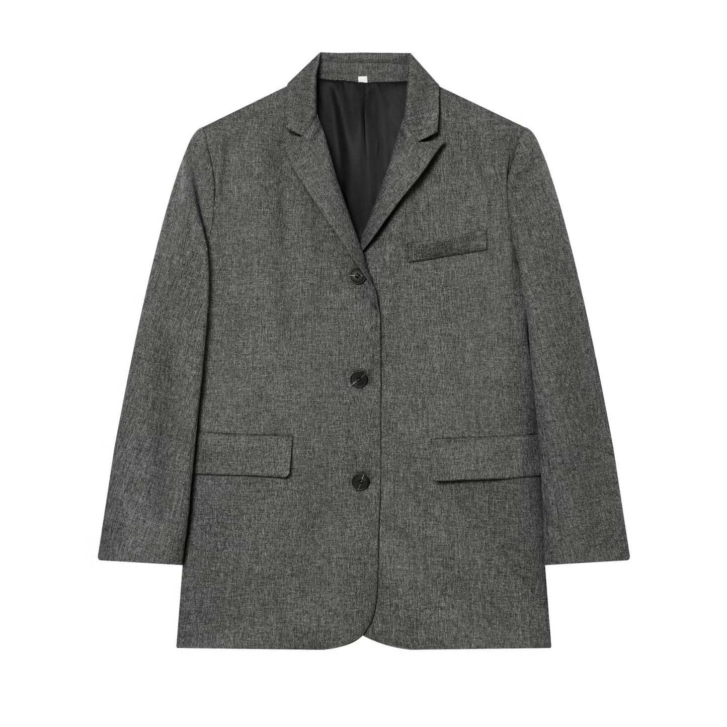 suit Women's 2 pieces loose linen blended straight Blazer Coat+Pants
