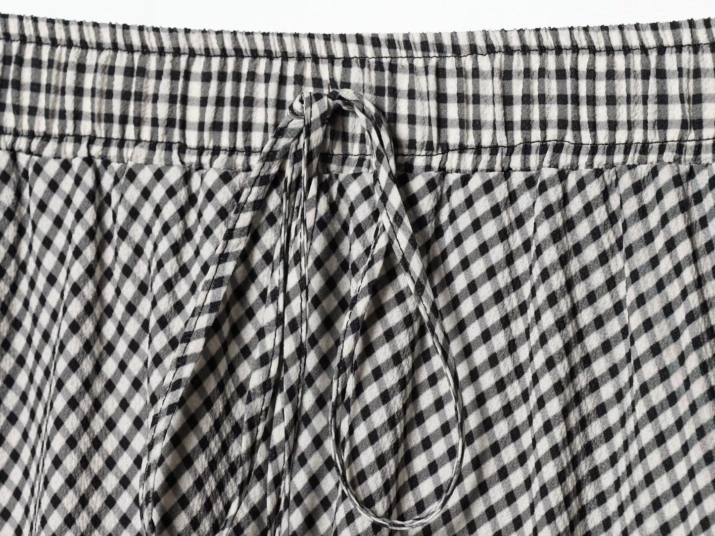 Women's casual plaid MIDI skirt