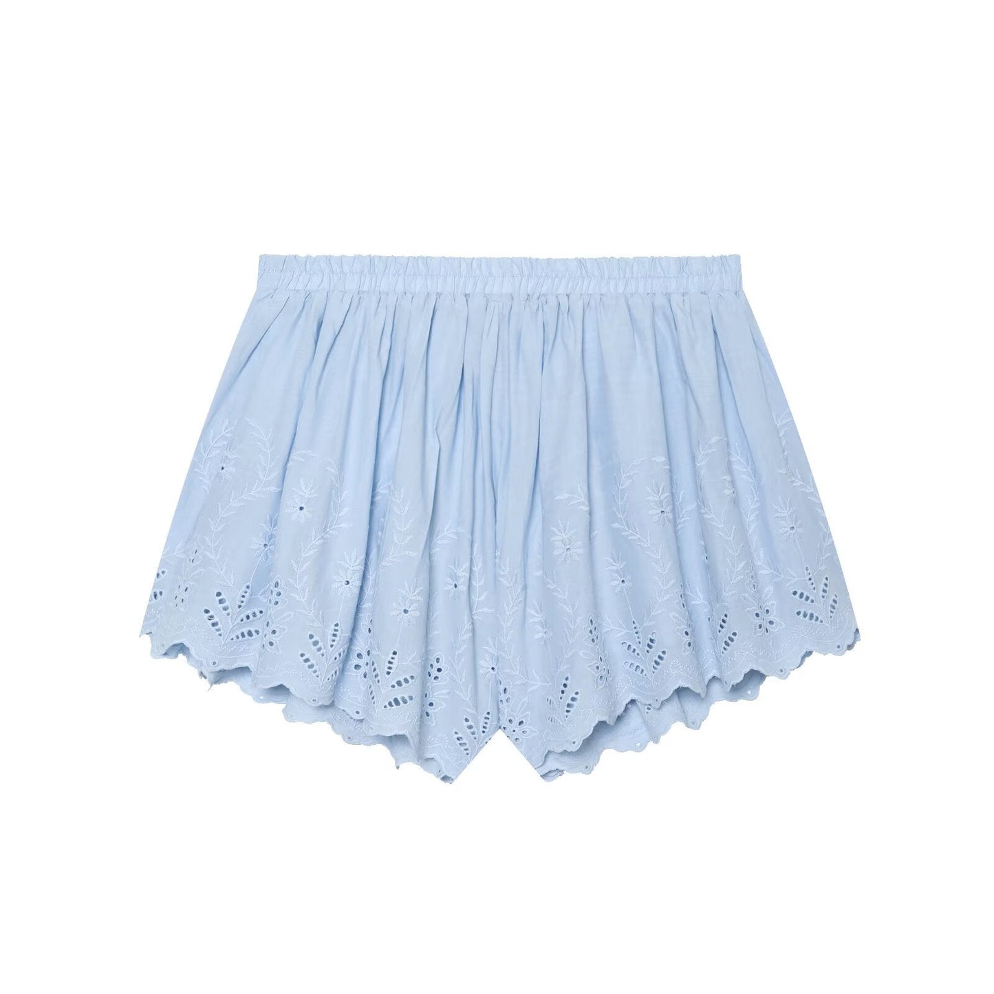 suit Women's 2 pieces embroidered suspender top+shorts