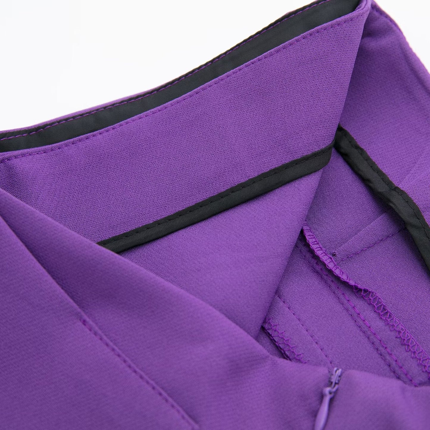 Women's multicolored casual asymmetric culottes
