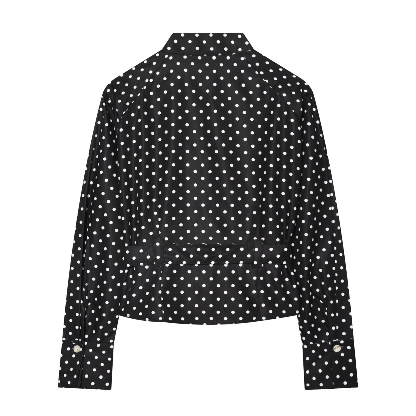 suit Women's 2 pieces With Belt polka dot shirt style Coat+Pants
