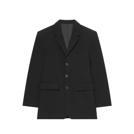 Women's black slim single breasted Blazer Coat