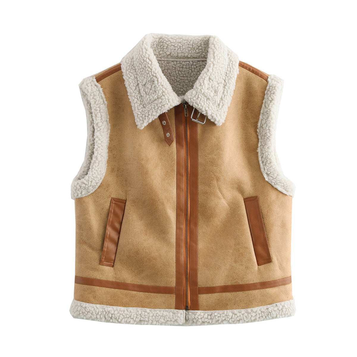 Women 2025 New Sleeveless fur vest