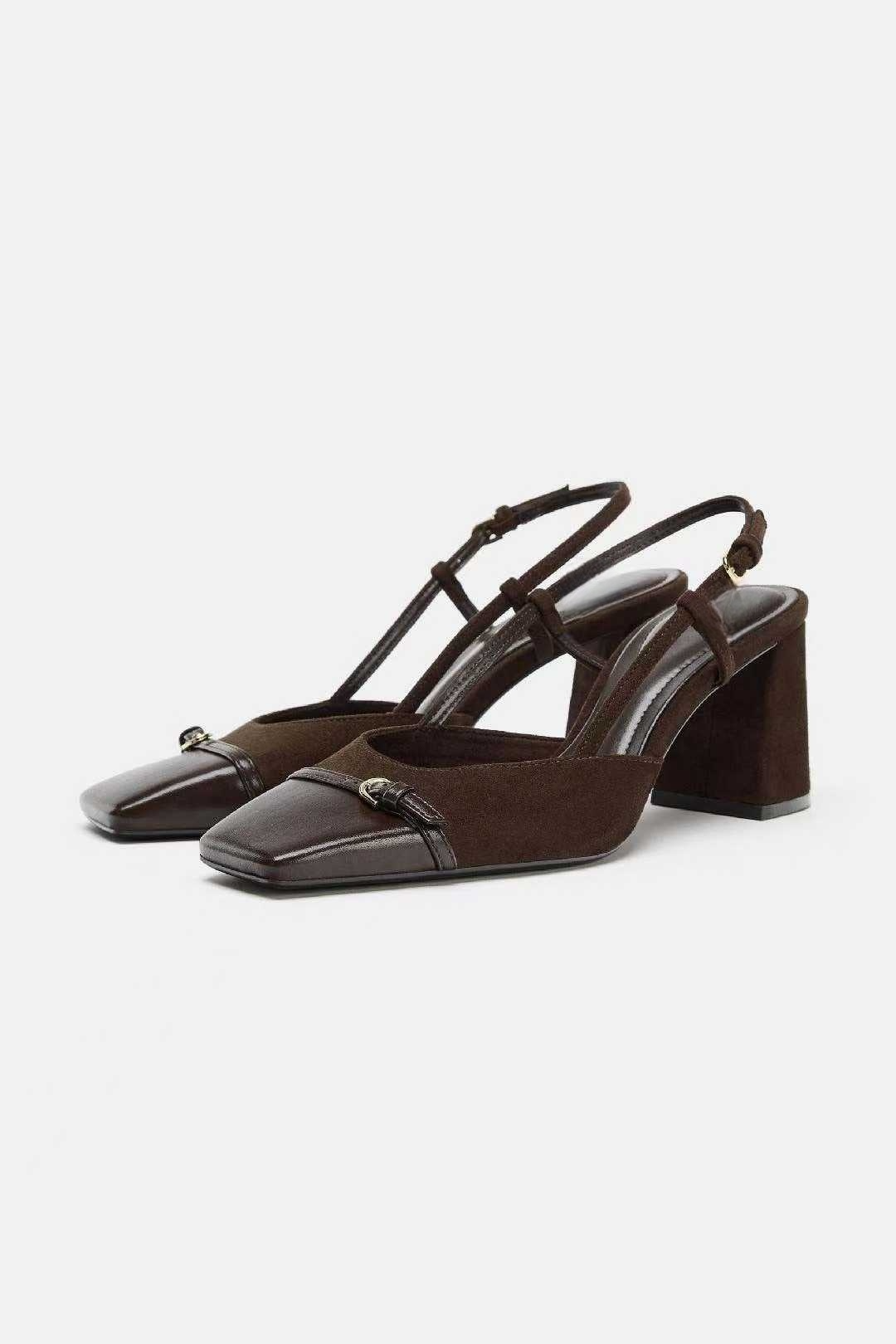 2026 New Style Sandals High-Heeled Square-Heeled Women's Sandals