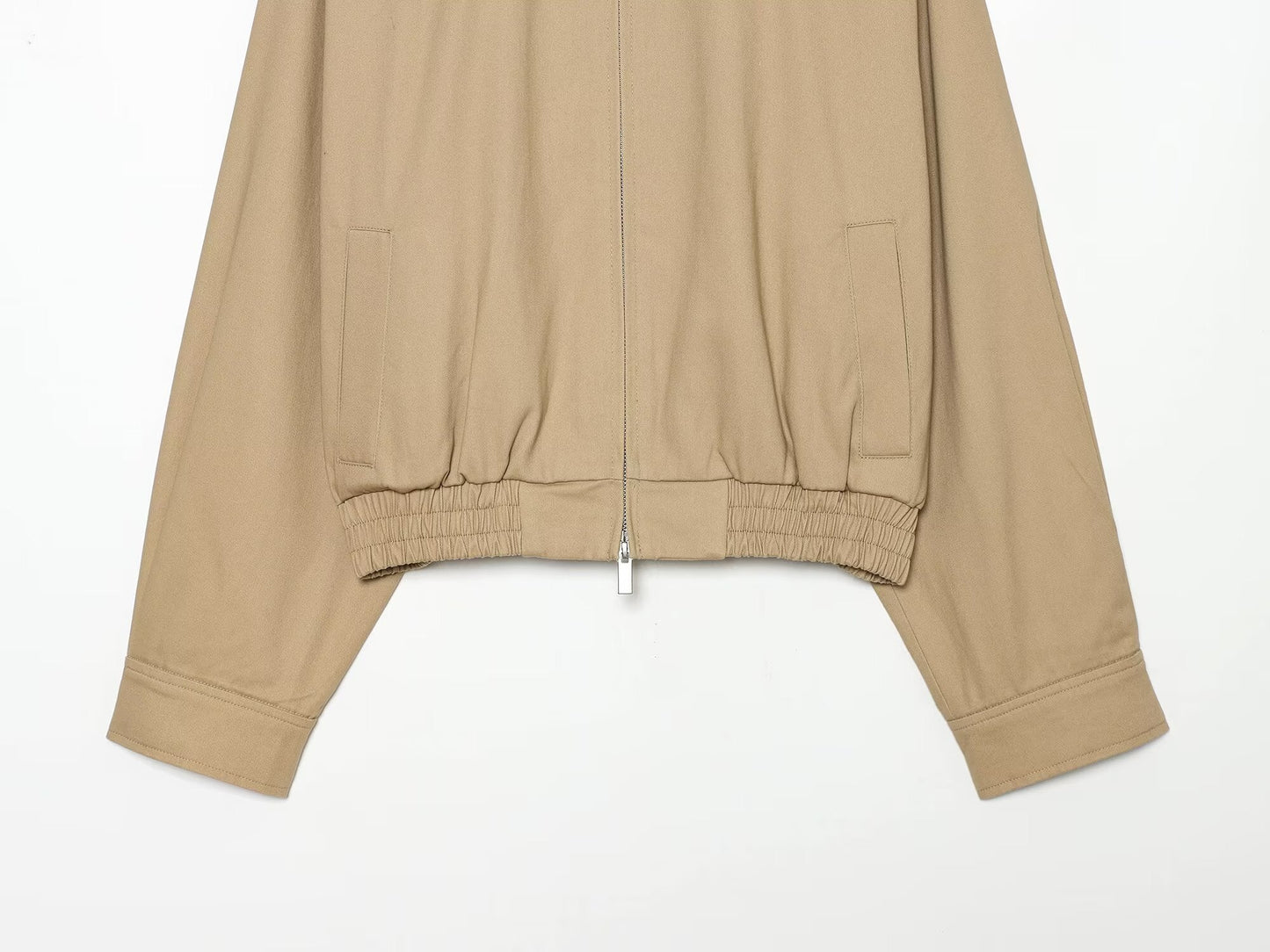 Women's Lapel zipper short Coat