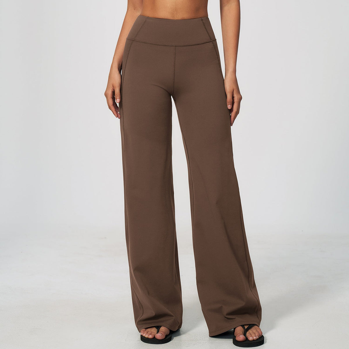 Women's new abdominal lift hip Pilates fitness yoga wide-leg pants