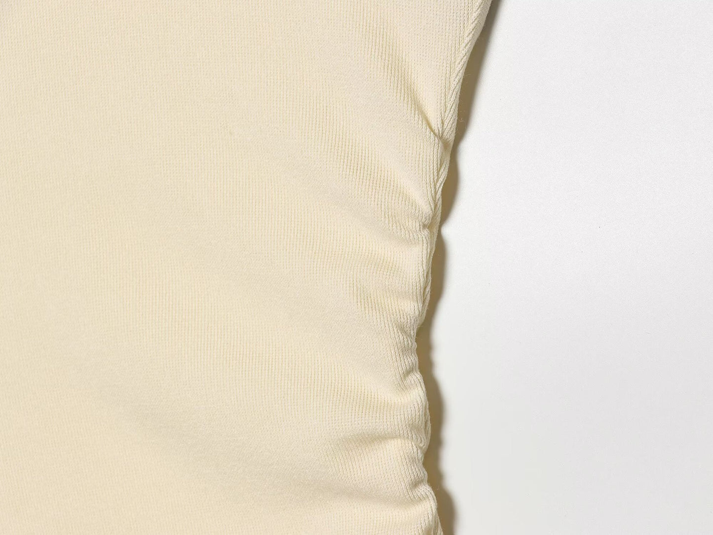 Women's pleated lace asymmetrical top