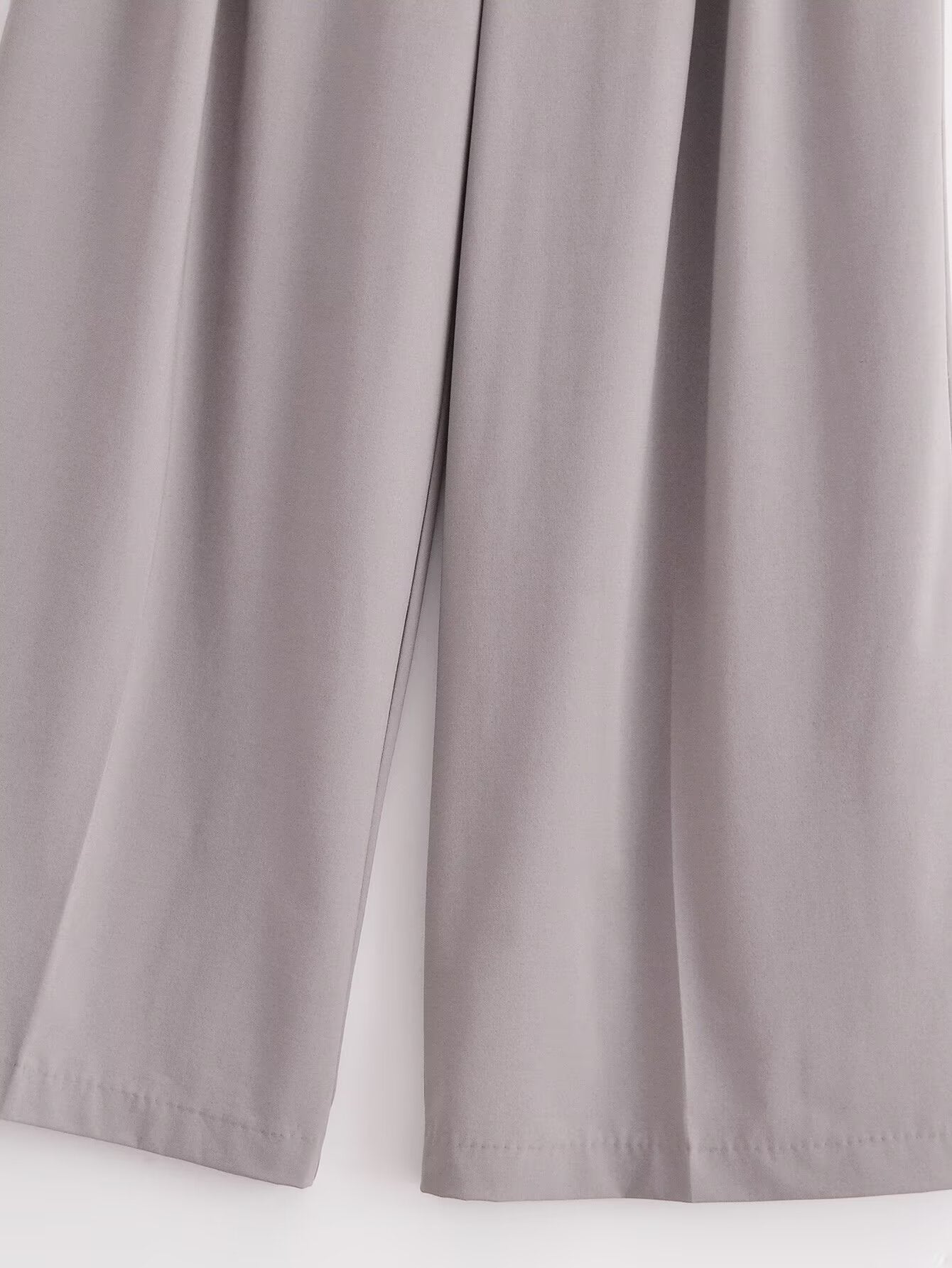 Women's loose double pleated casual pants