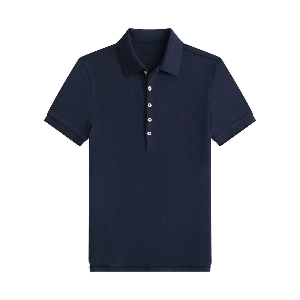 Women's new slim five-button polo shirt lapel T-shirt