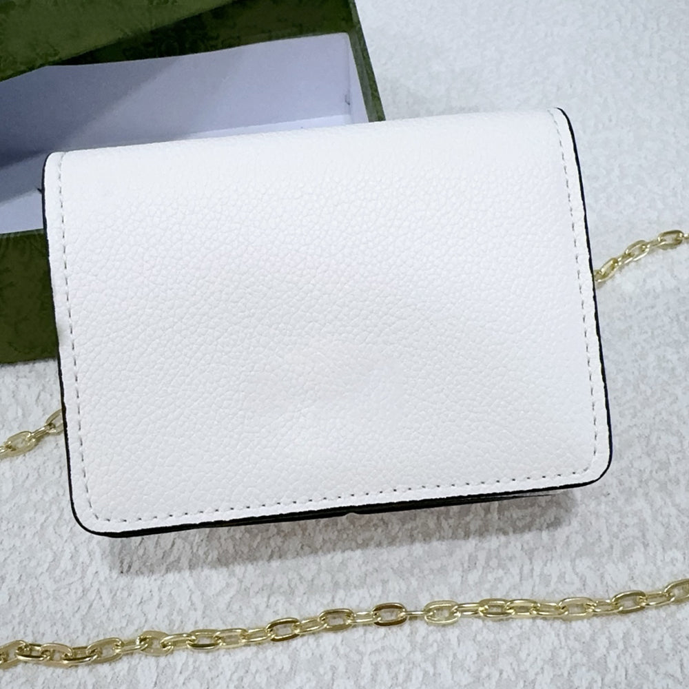 Women's new Joker metal chain flip design mini bag