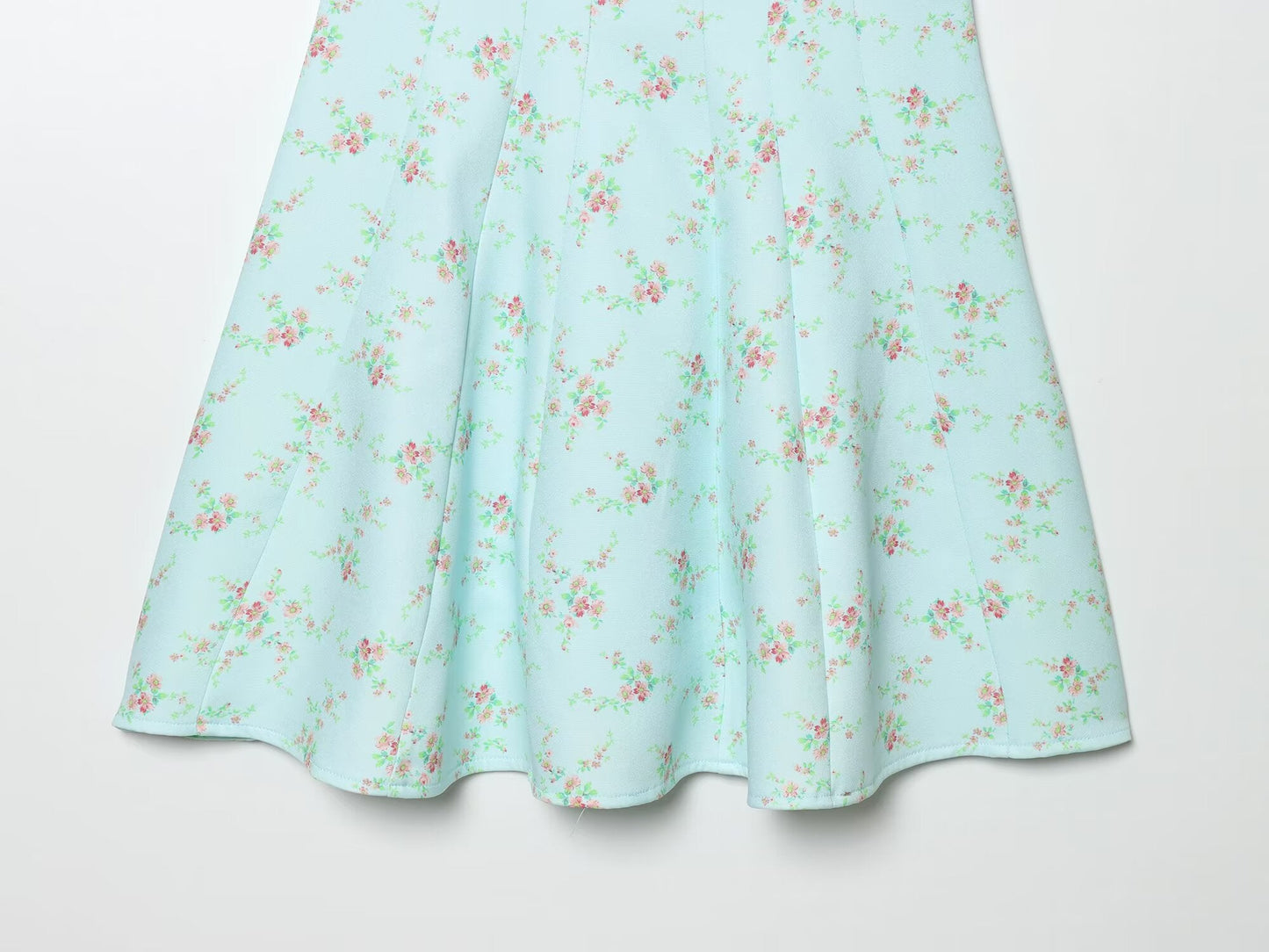 Women's floral printed poplin dress