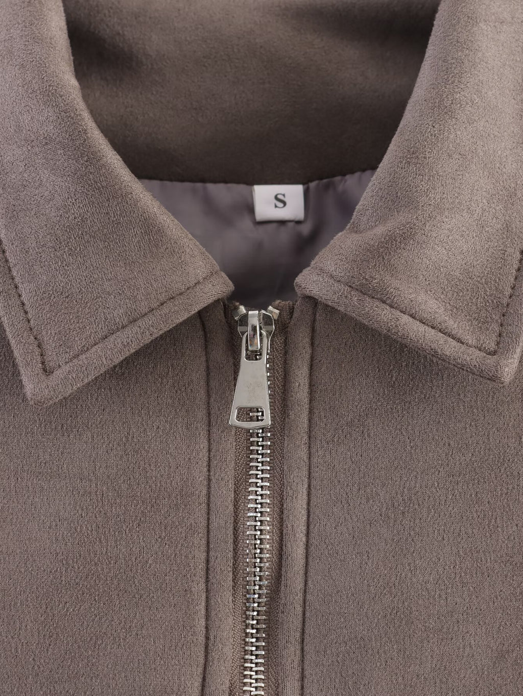 Women 2025 New Long-sleeved Suede textured jacket