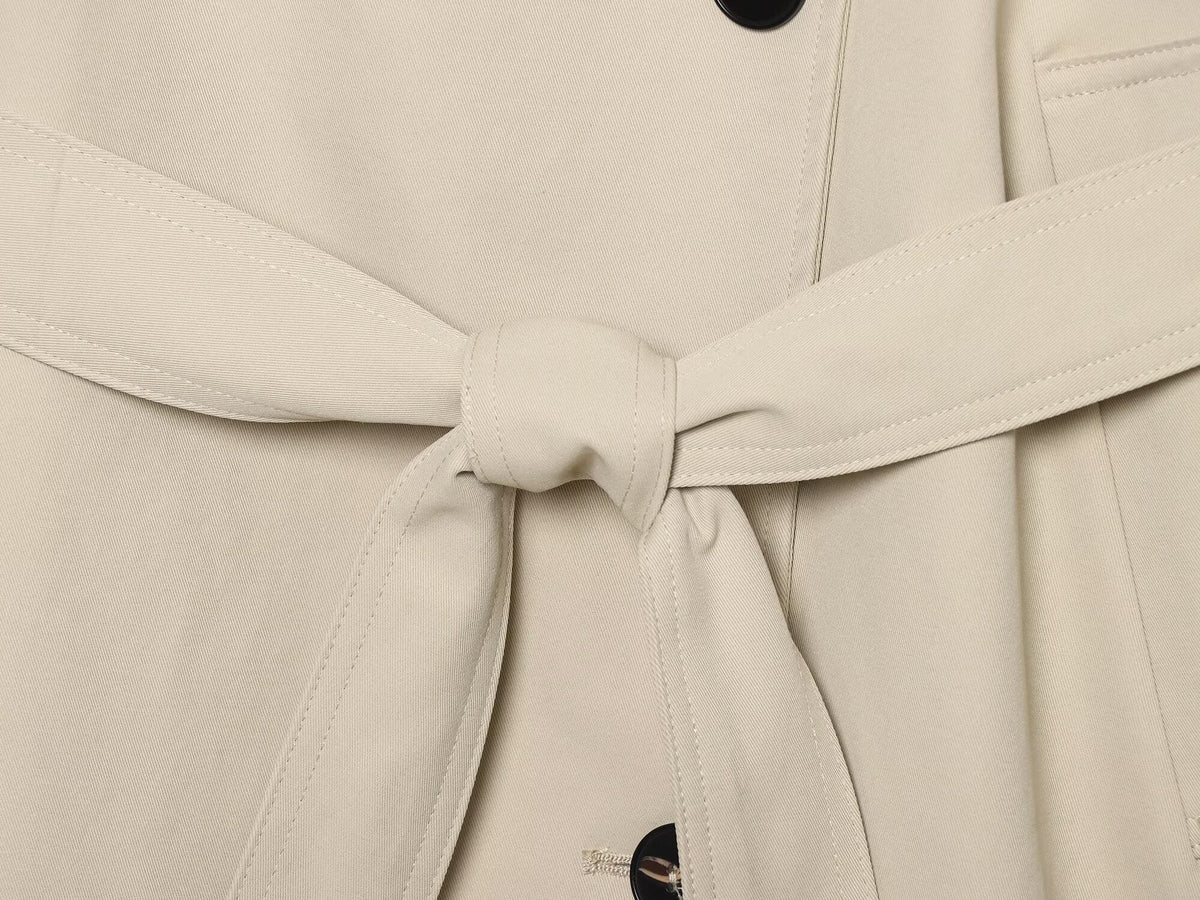 Women's loose Long style windproof waterproof windbreaker Coat