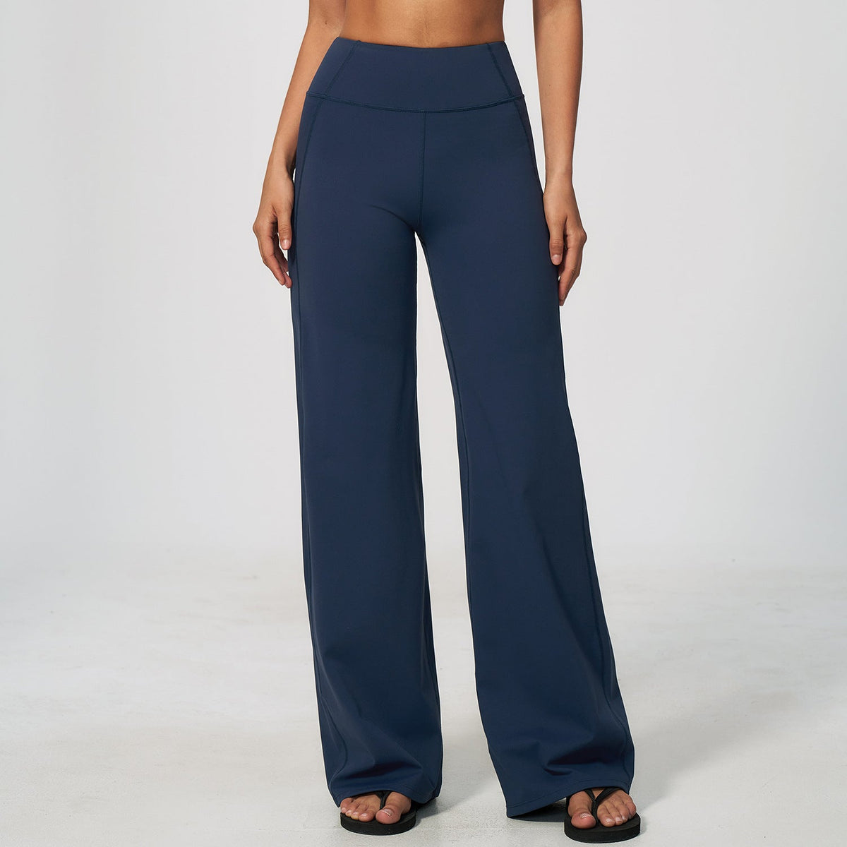 Women's new abdominal lift hip Pilates fitness yoga wide-leg pants