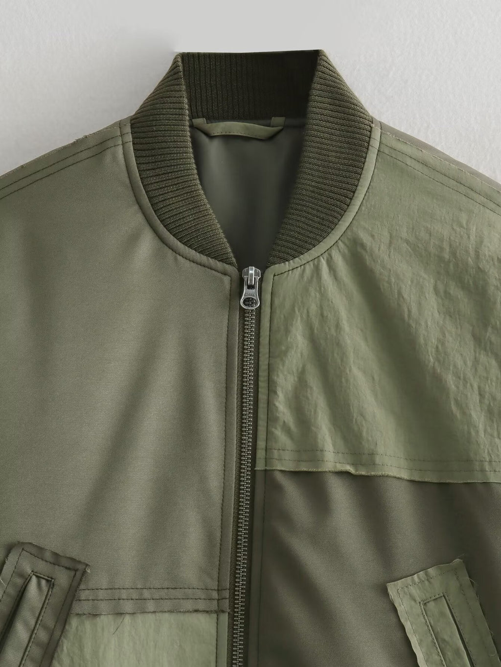 Women 2025 New Patchwork Flight Cotton Jacket