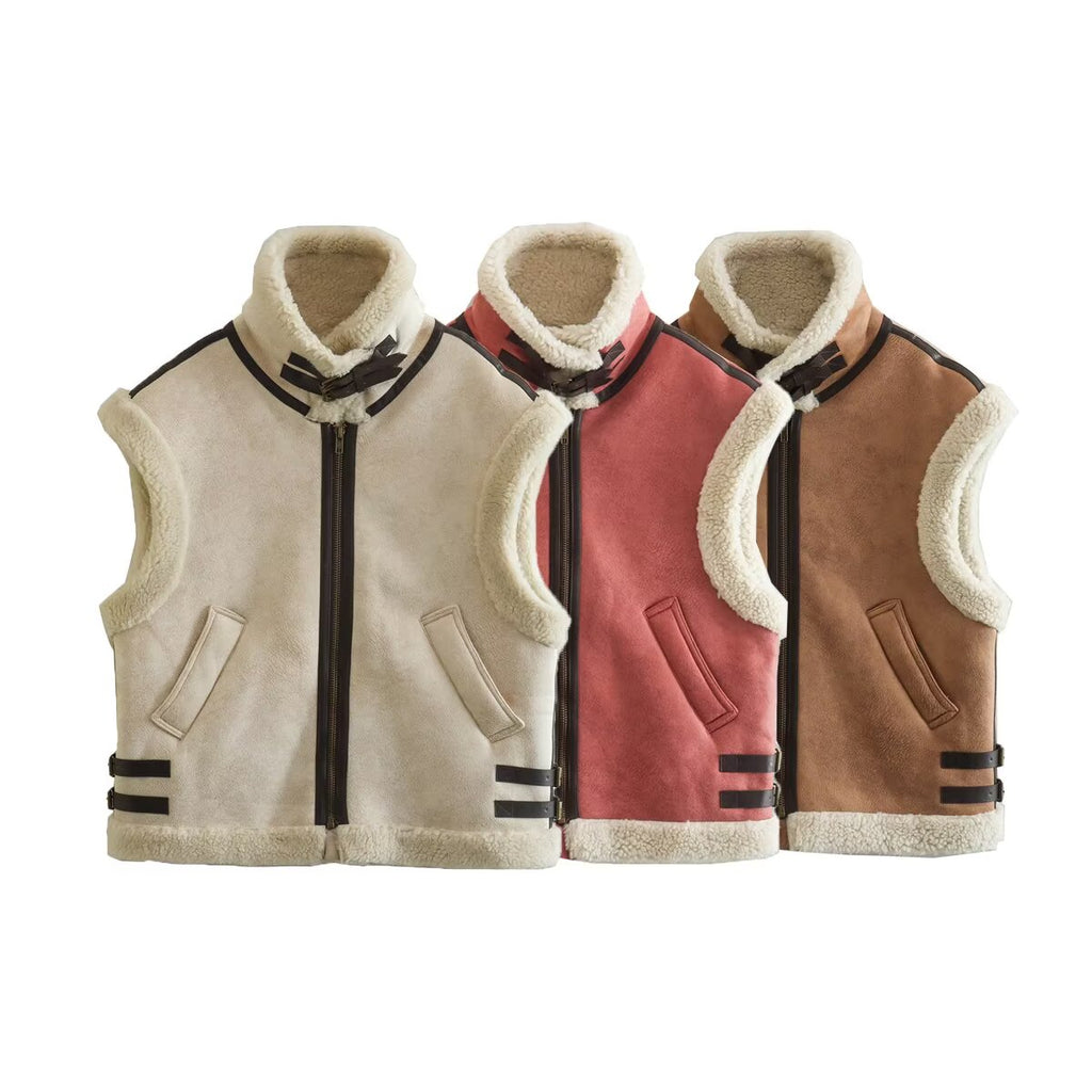 Women 2025 New Suede Vest