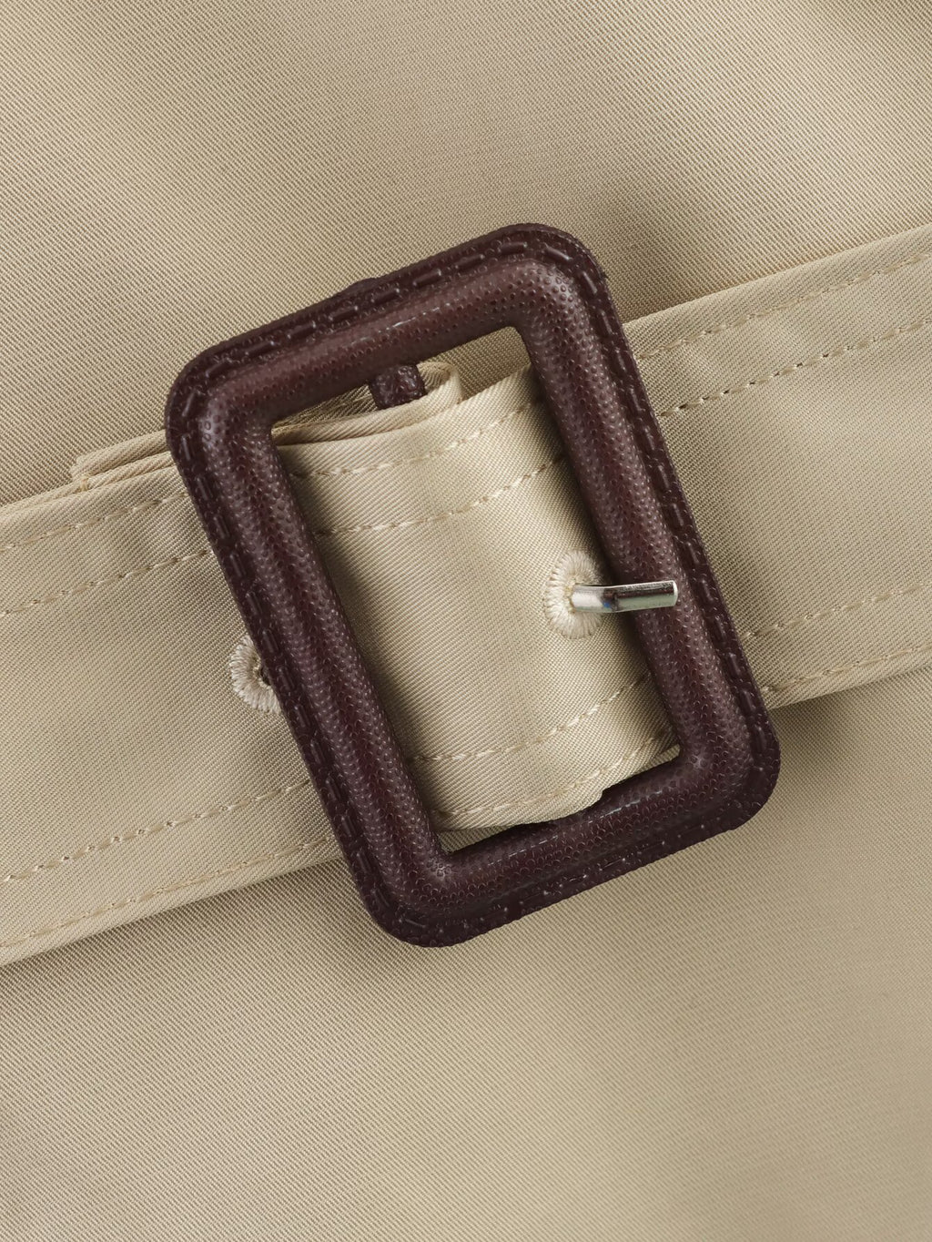 Women 2025 New Long-sleeved Short trench coat with belt and buttons