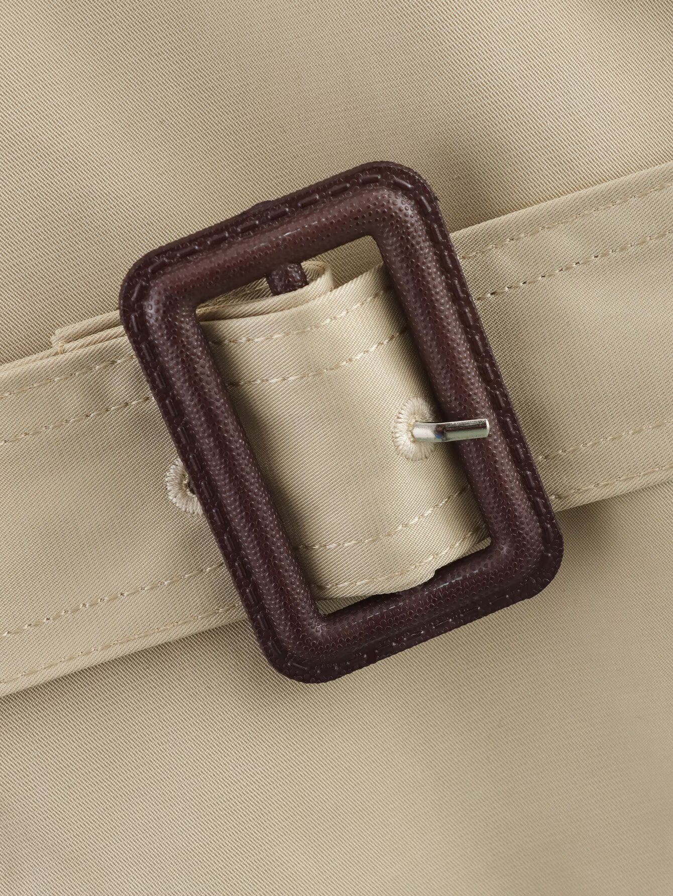 Women 2025 New Long-sleeved Short trench coat with belt and buttons