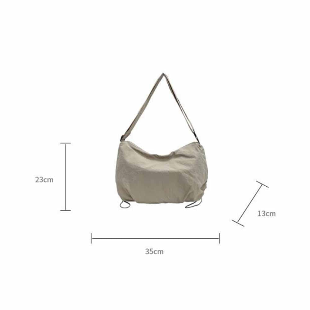 Women's New Joker Lightweight Messenger Bag Sports Fashion Canvas Bag Large Capacity Commuter Shoulder Bag