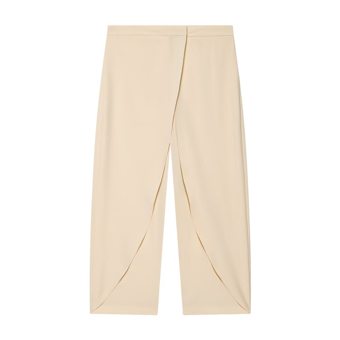Women's front cross design casual pants