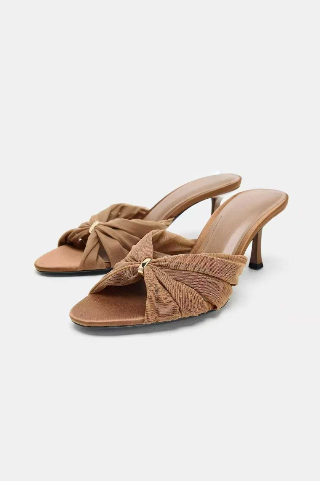 2026 New Open-Toe Stiletto High-Heeled Half-Mount Sandals - Versatile