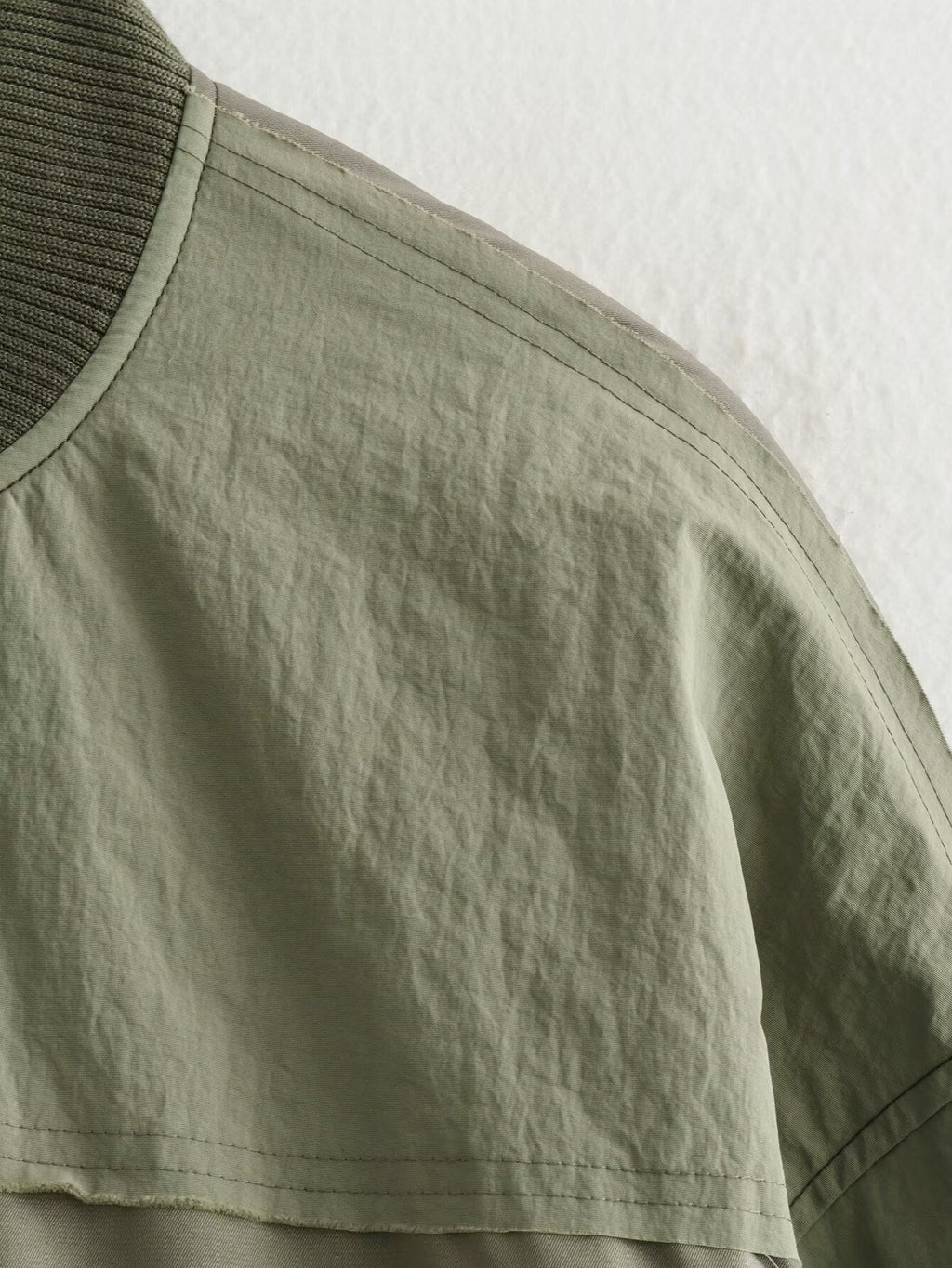 Women 2025 New Patchwork Flight Cotton Jacket