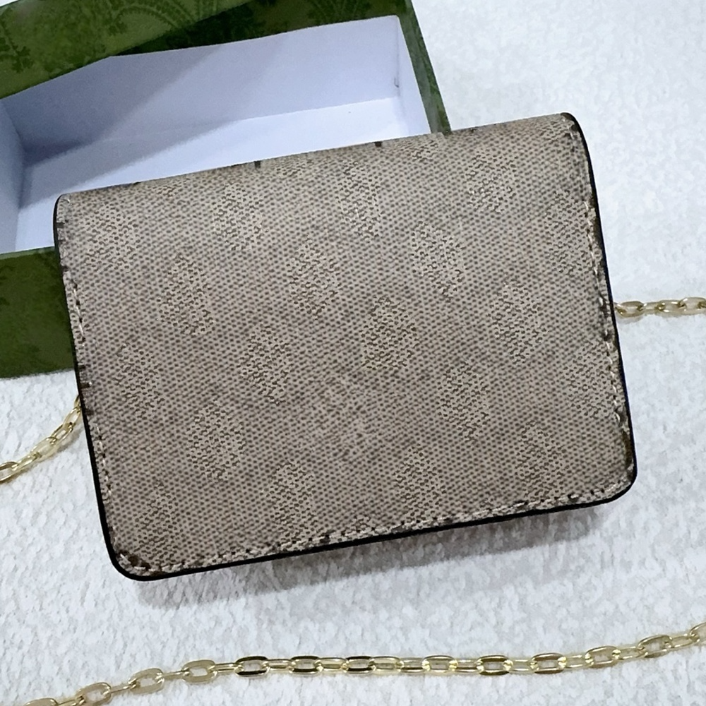 Women's new Joker metal chain flip design mini bag