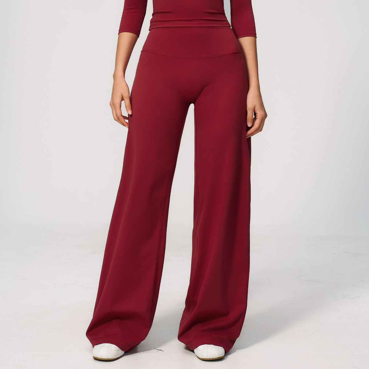 Women's new sanding slim pants loose wide-leg casual pants