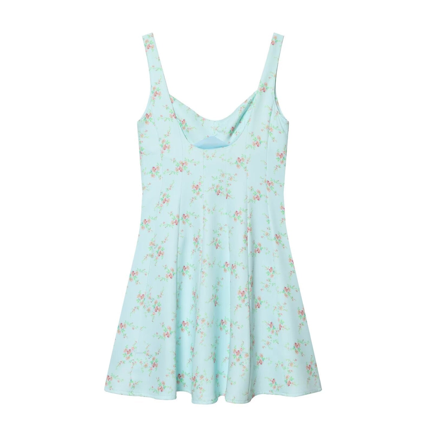 Women's floral printed poplin dress