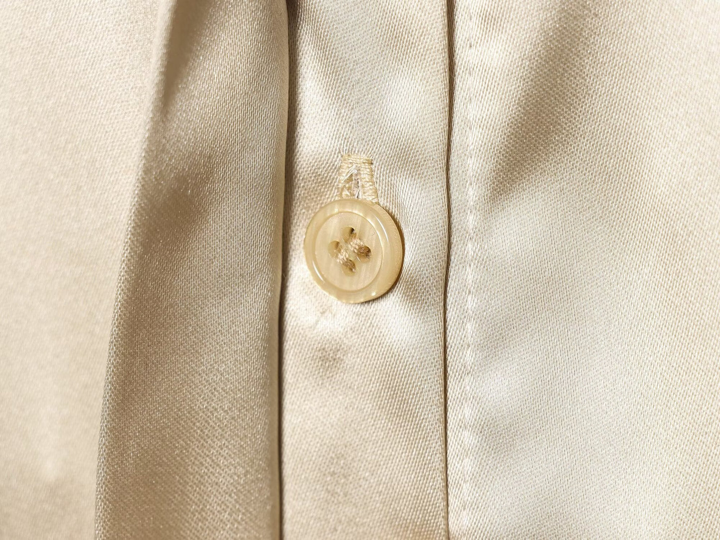 Women's with drawstring satin textured shirt