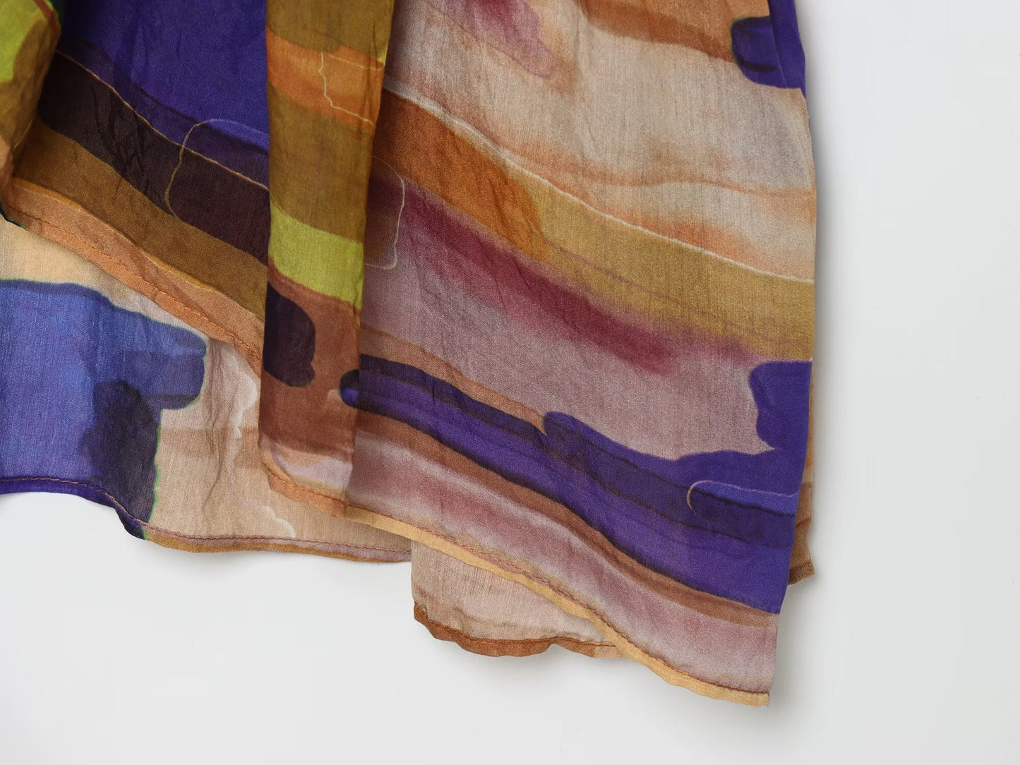 Women's asymmetric hem printed dress