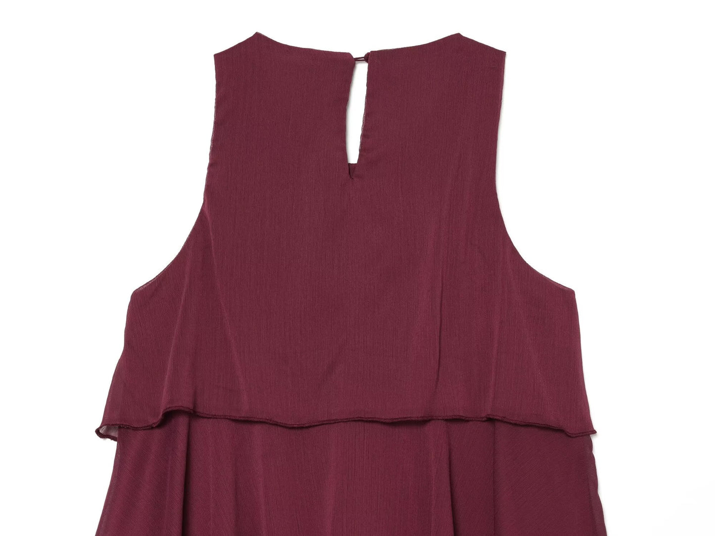 Women's sleeveless draped cake dress