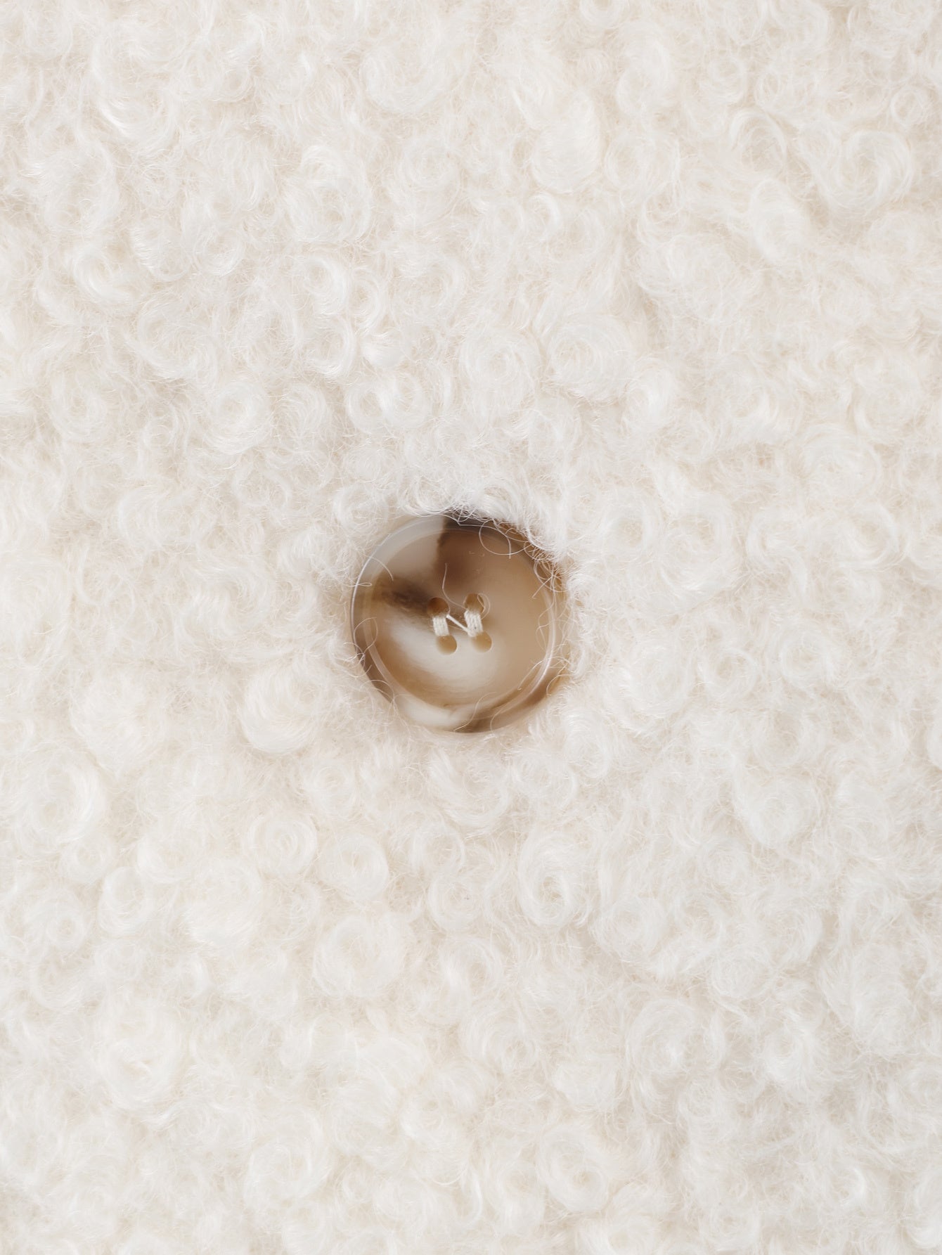 Women 2025 New Fashion Long-sleeved boucle fleece coat