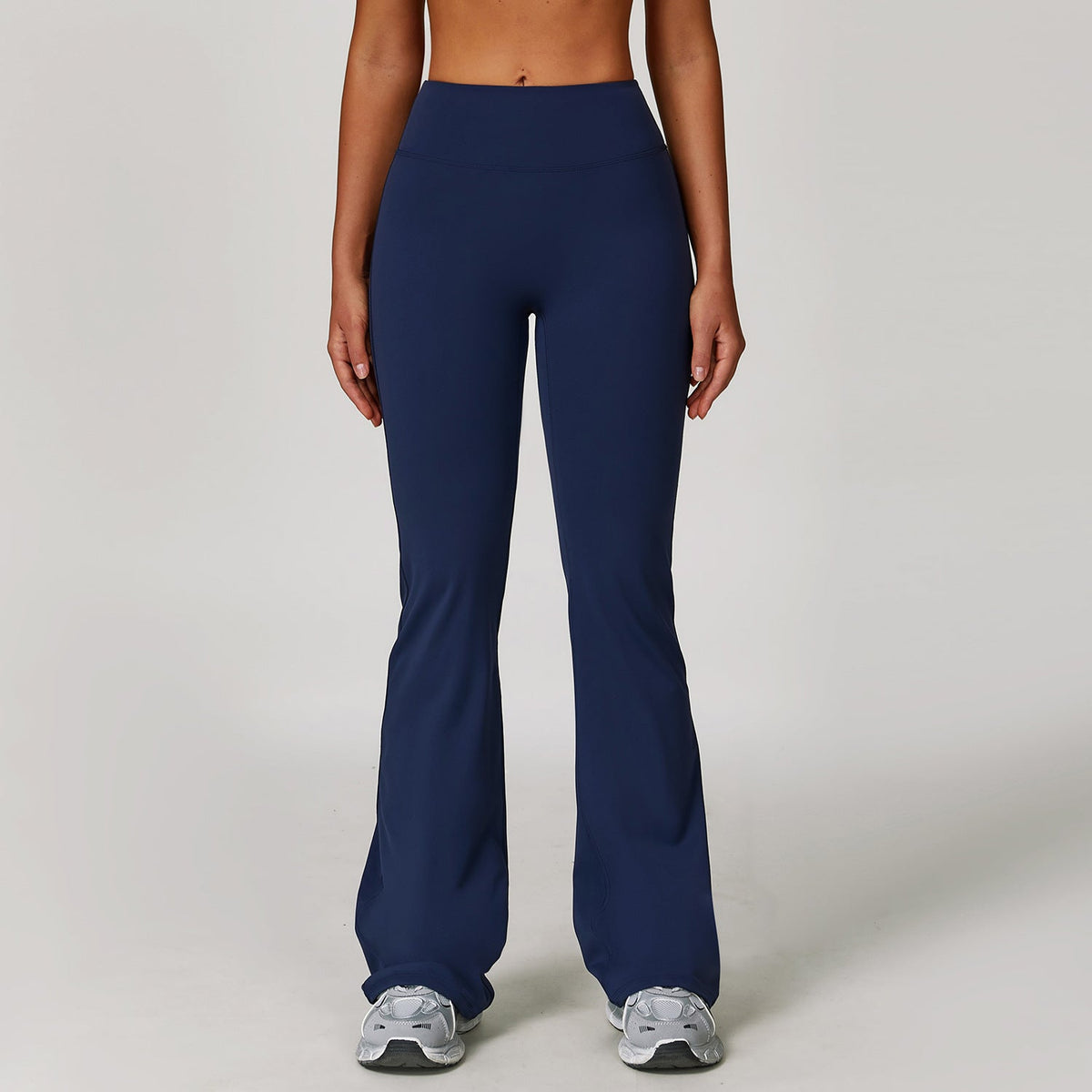 LU Women's new sanding high waist yoga pants tight wide leg flared pants