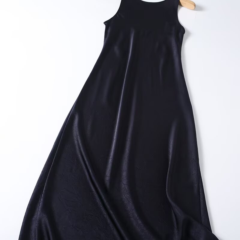 Women's O-Neck sleeveless backless dress