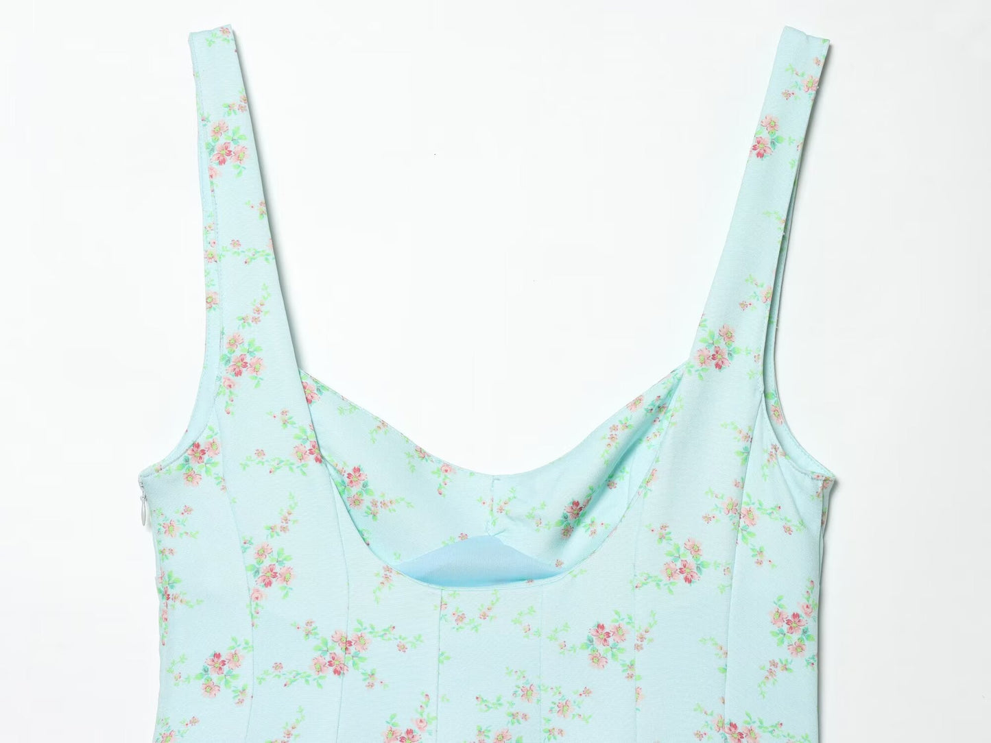 Women's floral printed poplin dress