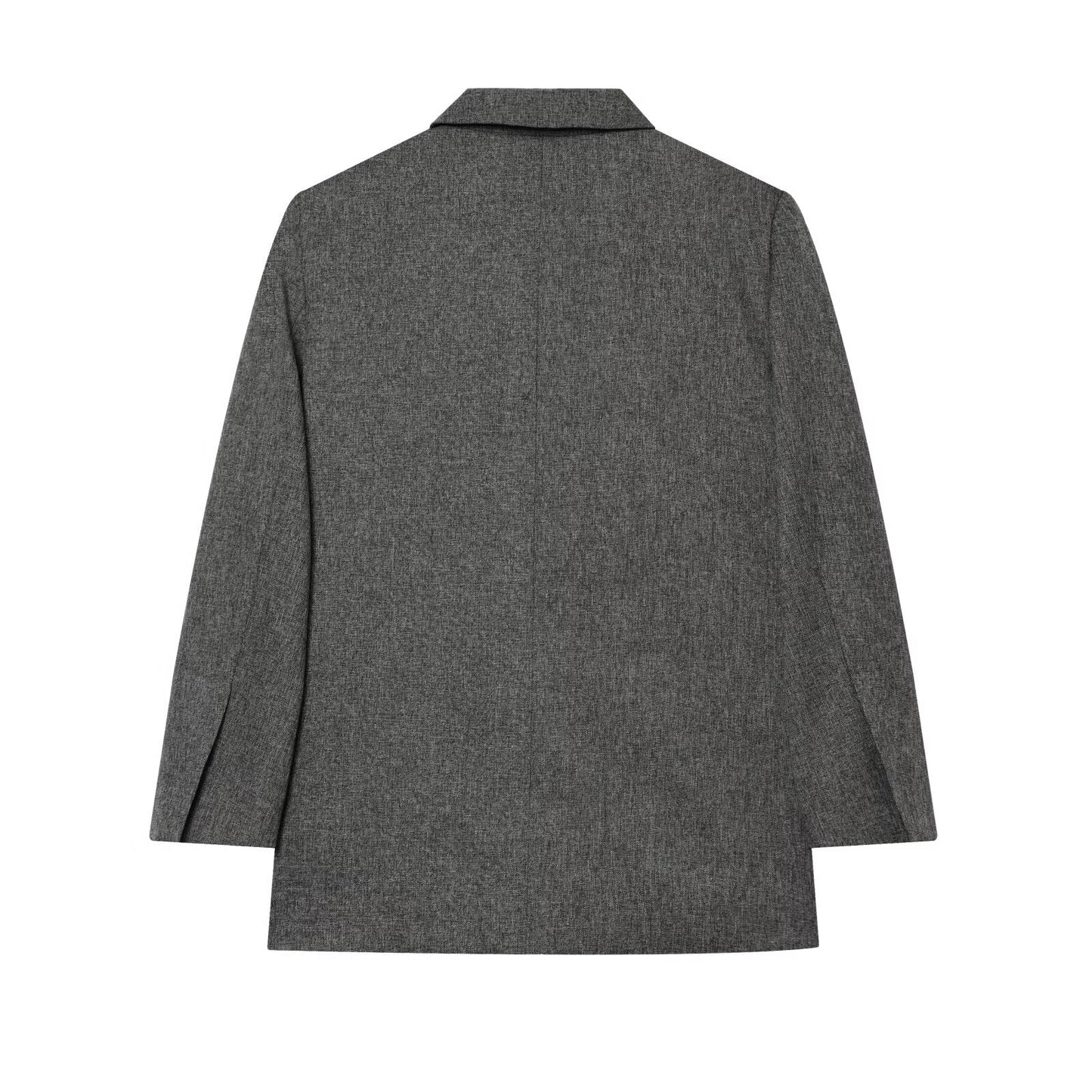 suit Women's 2 pieces loose linen blended straight Blazer Coat+Pants