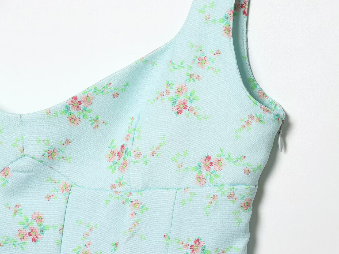 Women's floral printed poplin dress